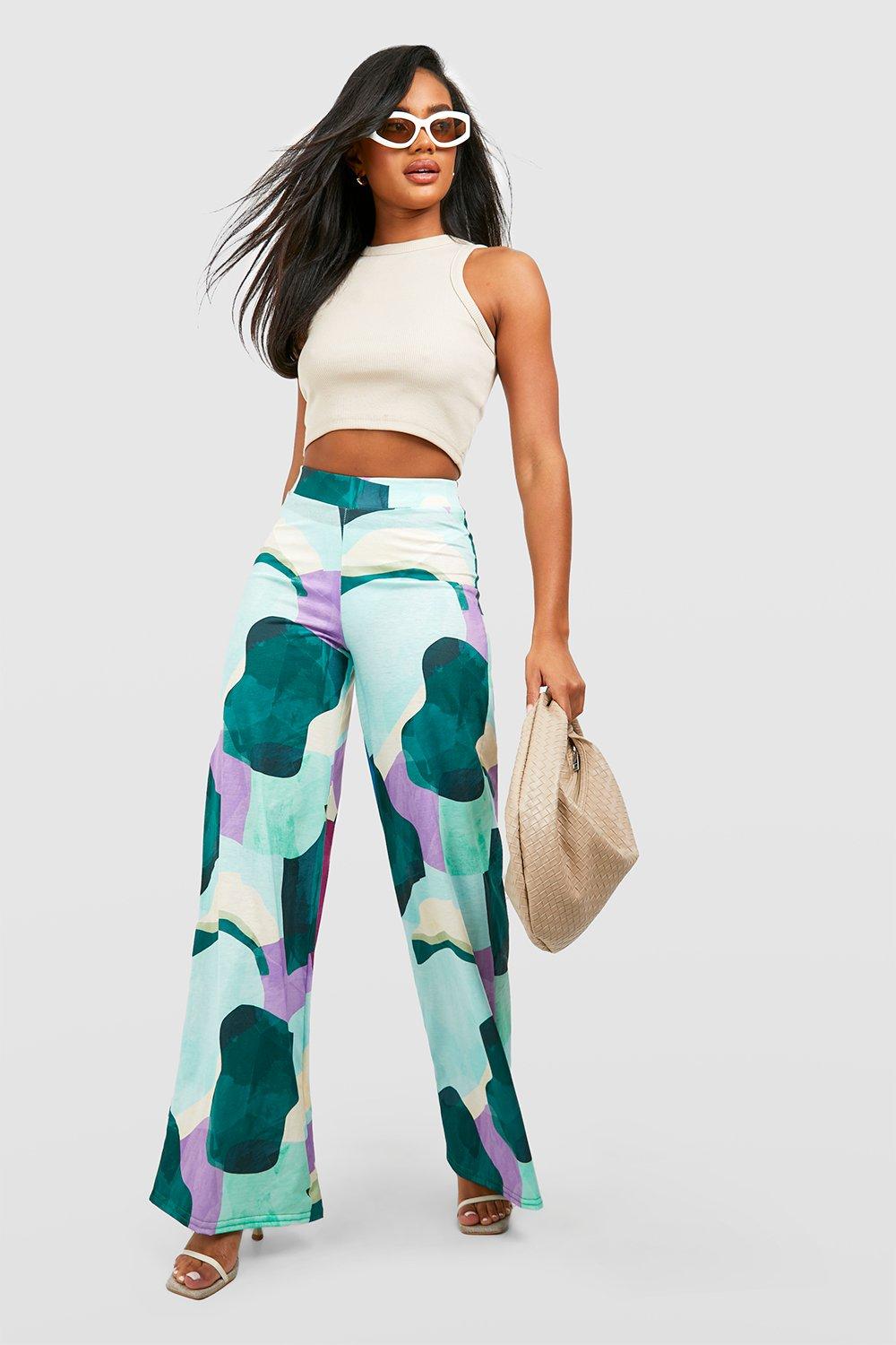 Buy Green Trousers & Pants for Women by ORCHID BLUES Online | Ajio.com